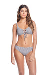 FESTIVAL TILE LACE UP TOP AND REVERSIBLE HIPSTER BOTTOM (SET)