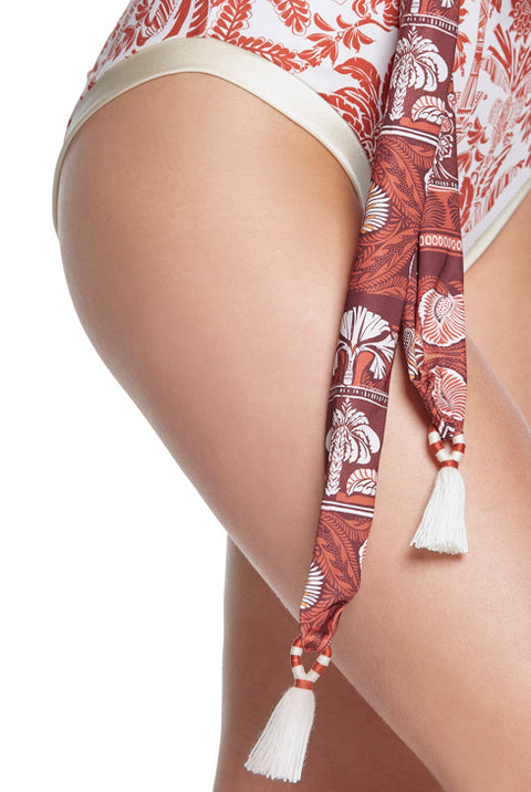 ANCESTRAL BANDEAU ONE PIECE - Latin