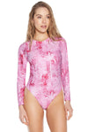 THE ROYAL PALM TREE LONG SLEEVE PADDLESUIT (LATIN FIT)