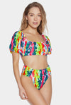 COLIBRI TIE DYE HIGH WAIST BOTTOM (LATIN FIT)