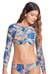 JOYFUL CROP RASHGUARD TOP