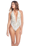 LAGUNA PLUNGE HALTER ONE PIECE