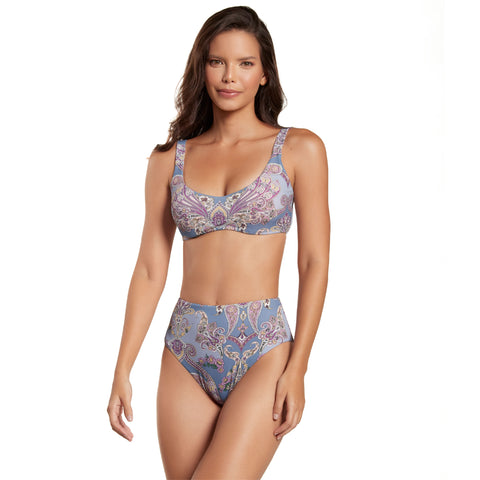 PAISLEY PUNCH OTS TOP AND HIGH WAIST BOTTOM (SET)