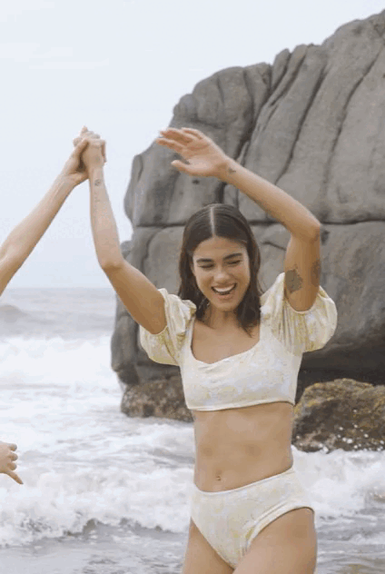 HOPE BANDEAU BRA TOP WITH PUFF SLEEVES